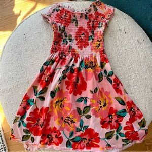 BILLABONG Pink Ruched Short Sleeved Dress, Toddler XS